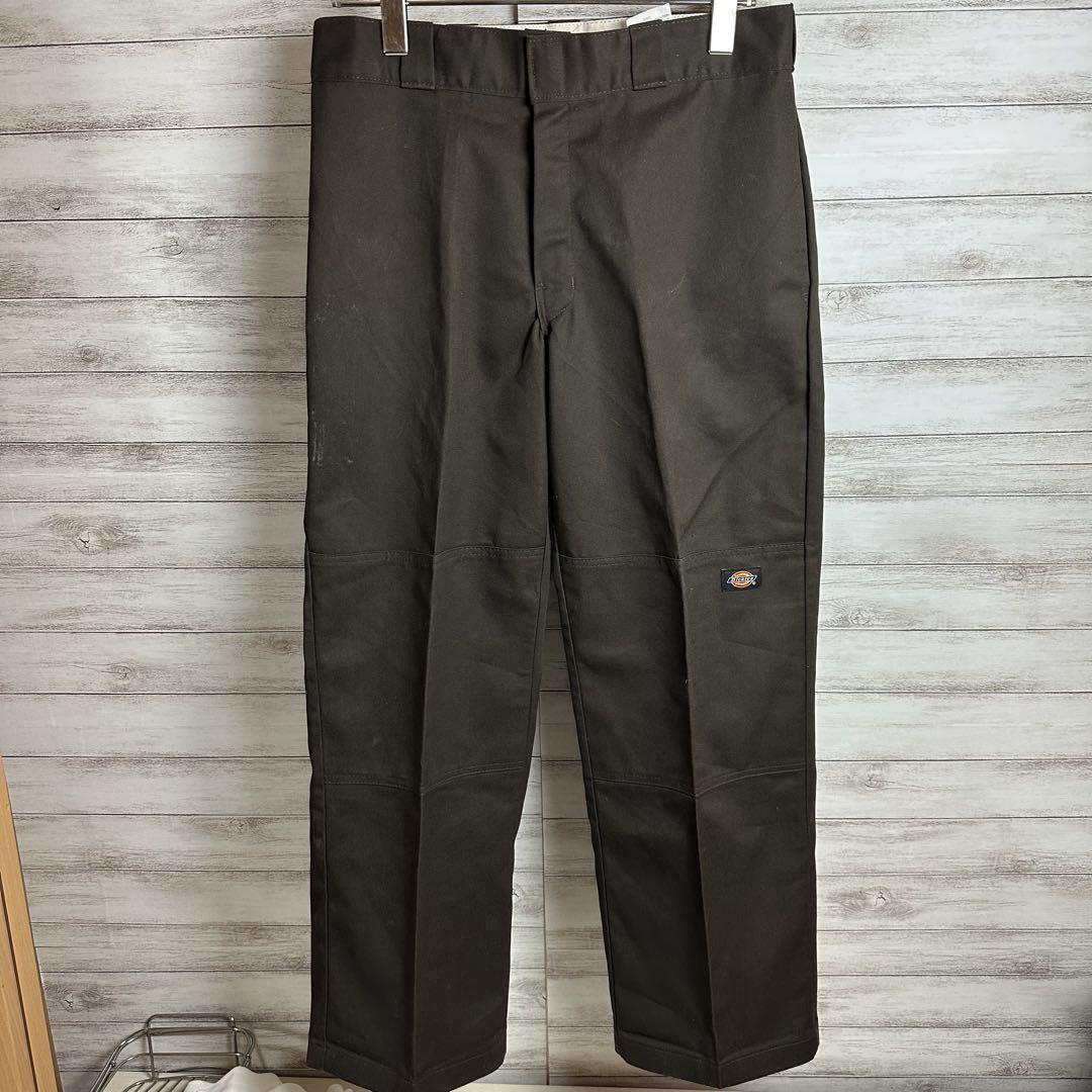 ディッキーズ ダブルニー 茶 32✖️30