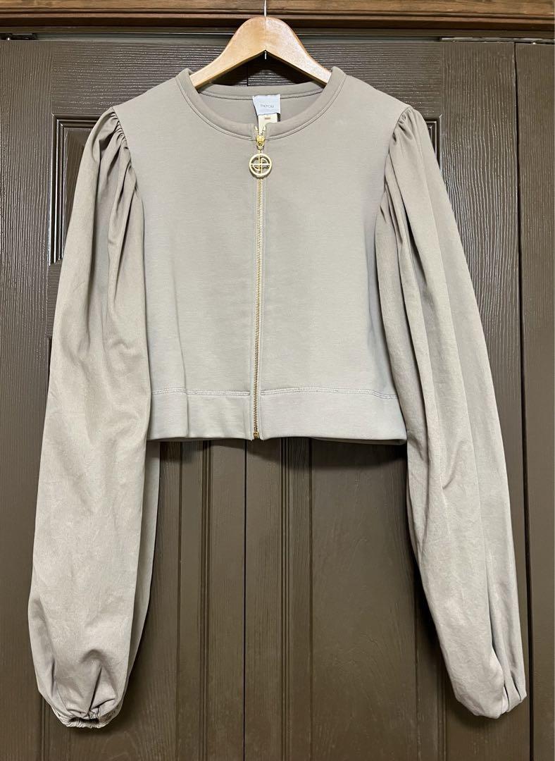 PATOU* パトゥ ジップスウェット ボリューム袖 PATOU* パトゥ ジップスウェット ボリューム袖