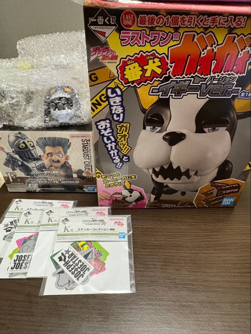 一番くじ　ジョジョの奇妙な冒険　F賞　ラストワン賞 H賞×3 多数おまけつき