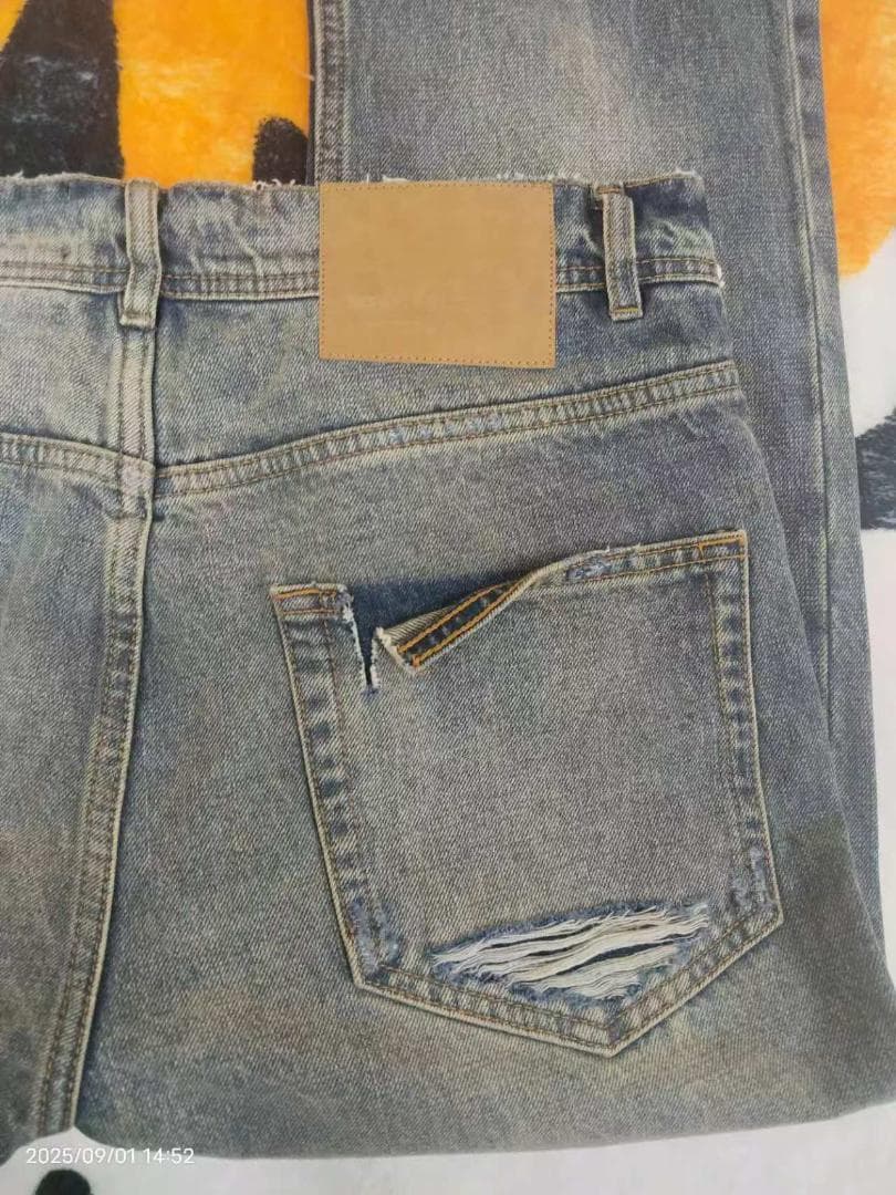 【ERD】ダメージ加工 スリムフィットデニム 30 码