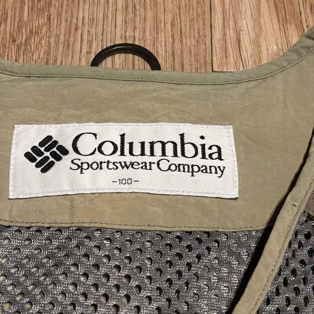 Columbia 90s フィッシングベスト 裏メッシュ 古着 Mサイズ