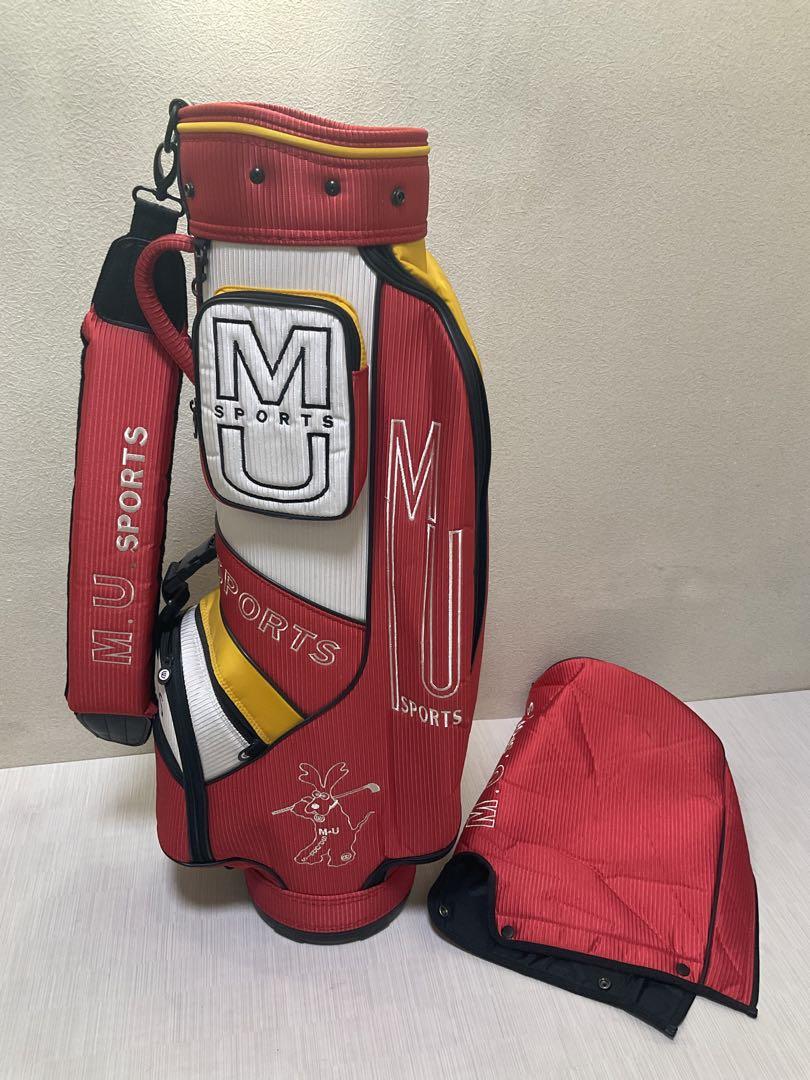 美品　MU SPORTS　MU スポーツ キャディバッグ ゴルフバッグ