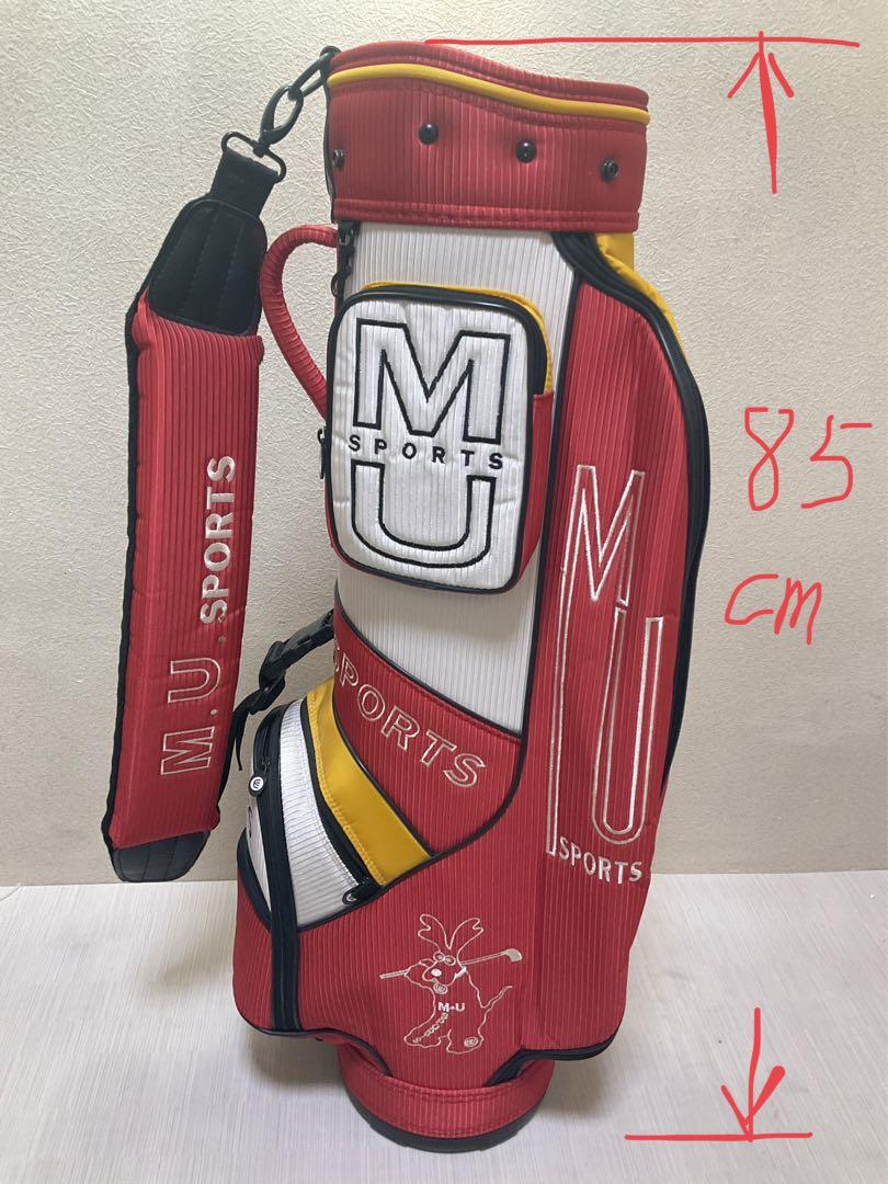 美品　MU SPORTS　MU スポーツ キャディバッグ ゴルフバッグ