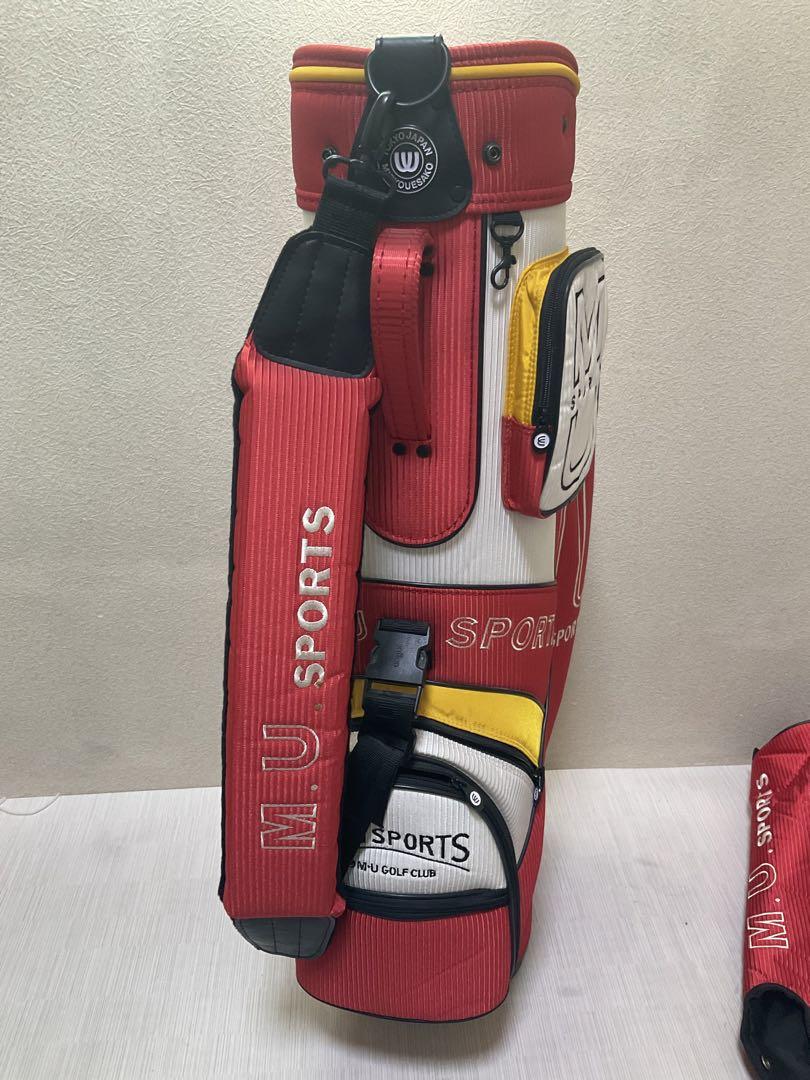 美品　MU SPORTS　MU スポーツ キャディバッグ ゴルフバッグ