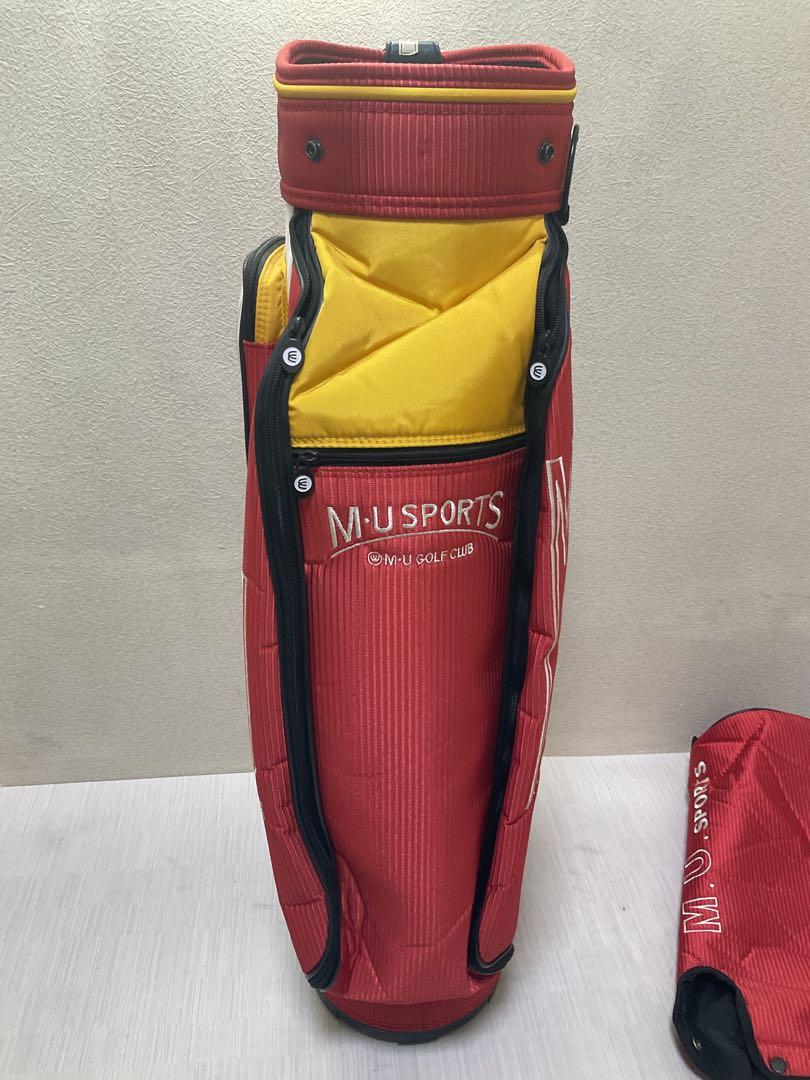 美品　MU SPORTS　MU スポーツ キャディバッグ ゴルフバッグ