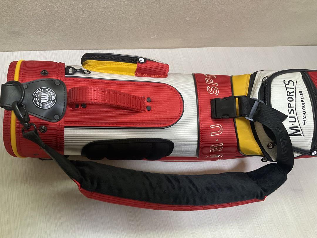 美品　MU SPORTS　MU スポーツ キャディバッグ ゴルフバッグ