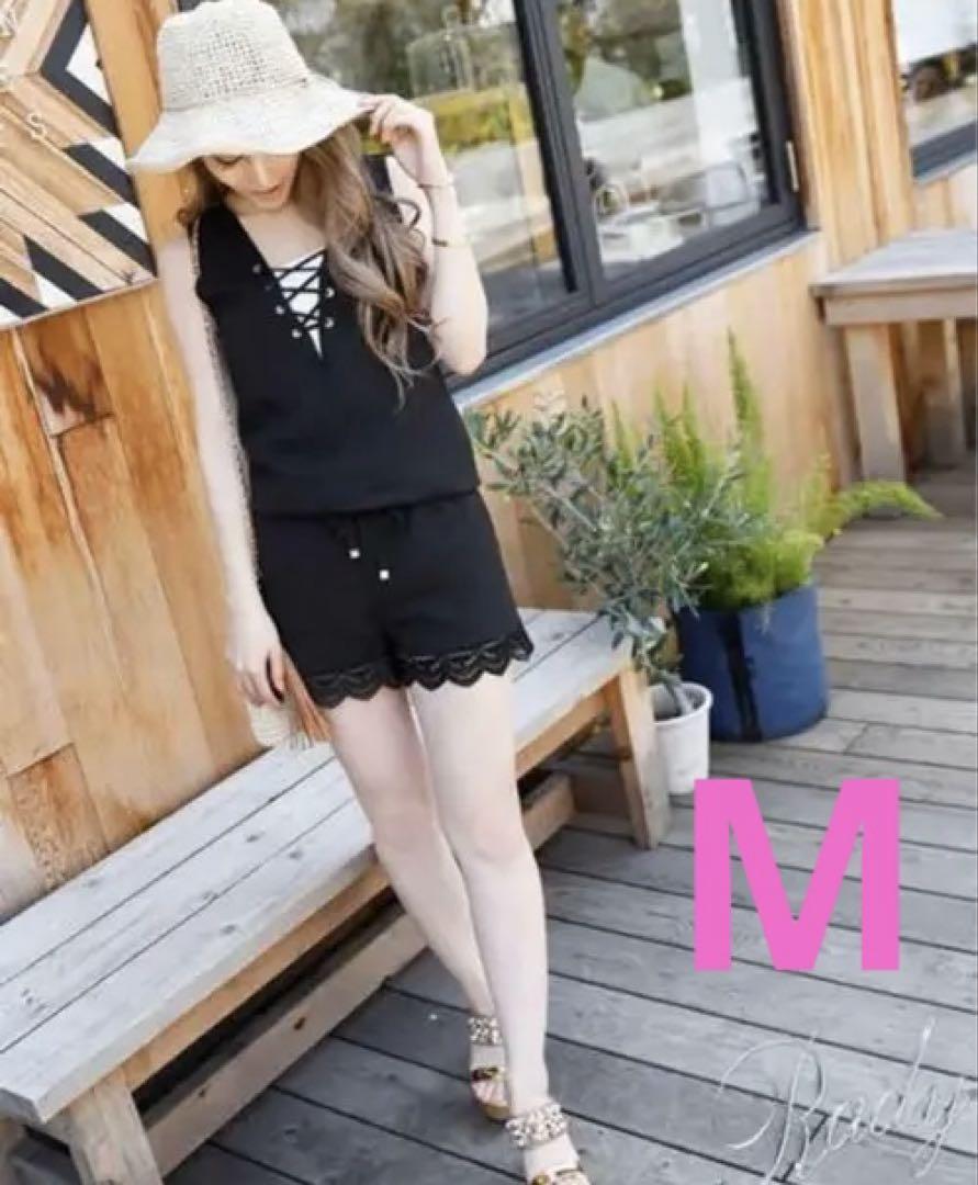 【数々のアワードを受賞】 美品⭐︎RADYレースアップコンビネゾンショートオール M - メルカリ サロペット・オーバーオール・オールインワン