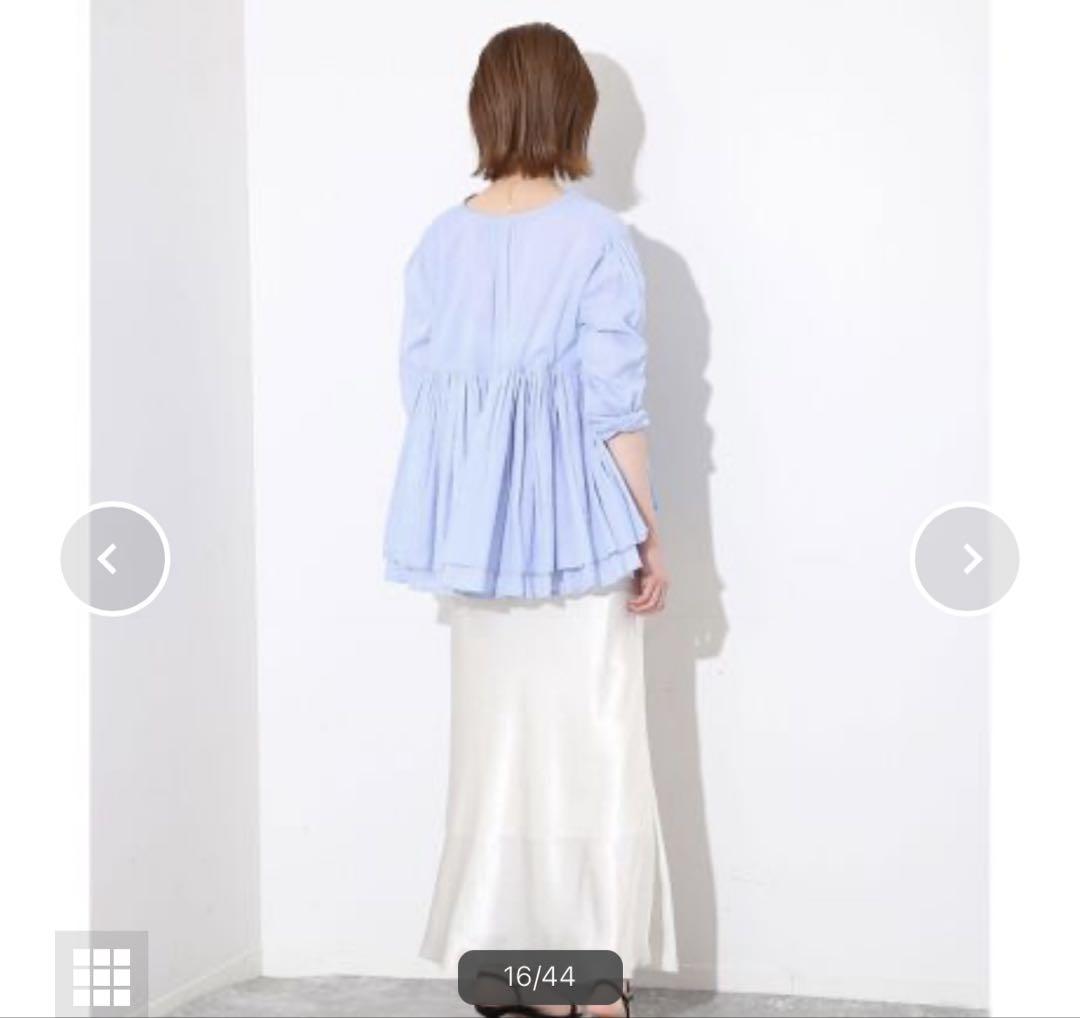 SLOBE IENA ギャザーニュアンスブラウス