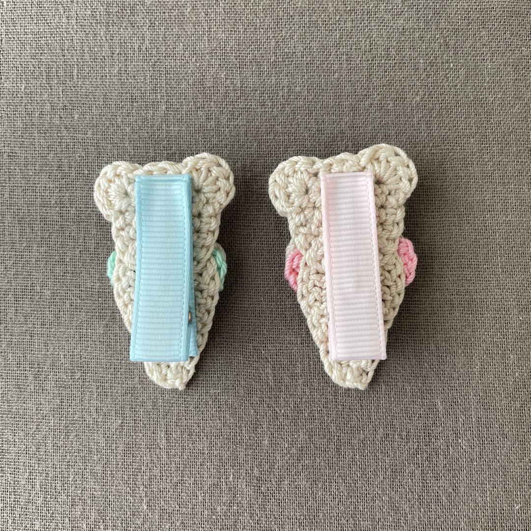 ♡再入荷　アイスクリーム　ベビーキッズヘアクリップ　ヘアゴム　ヘアピン ベビーヘアクリップ❤︎2本セット - メルカリ