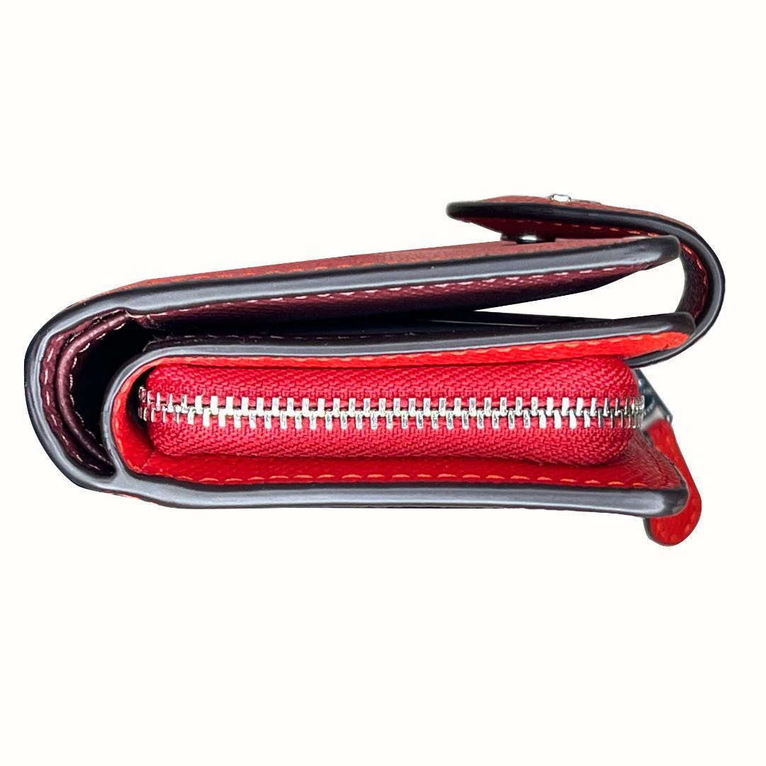 財布 Wallet COACH 6390 レッド 本革 ショルダーバッグ 美品