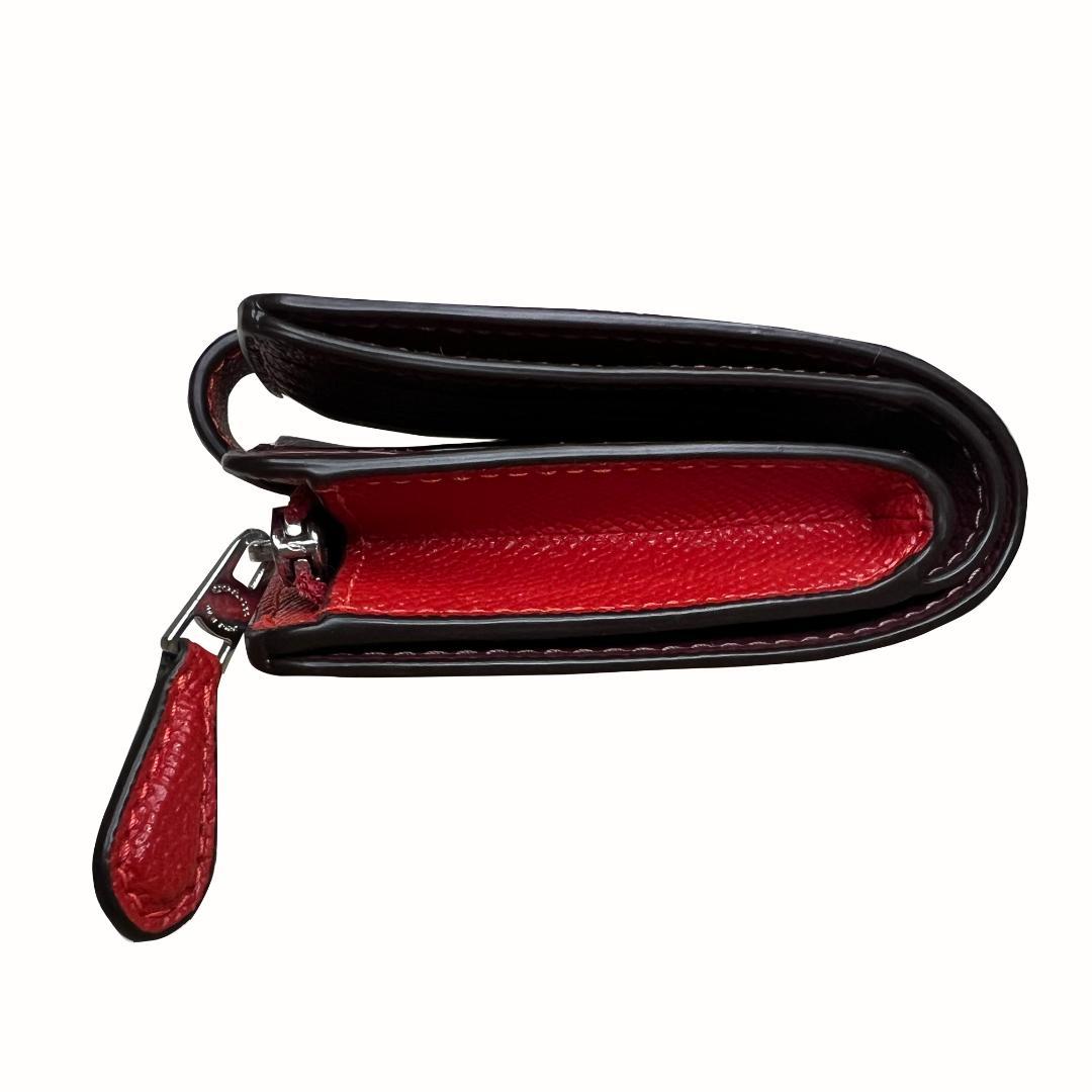 財布 Wallet COACH 6390 レッド 本革 ショルダーバッグ 美品