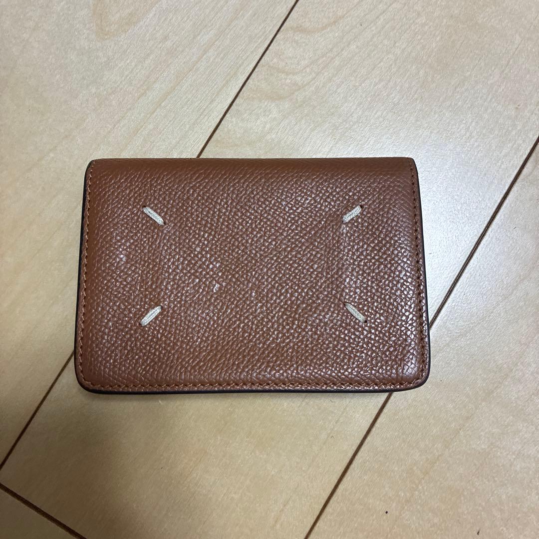 良品国内正規品　メゾンマルジェラ 名刺入れ　カードケース　ブラウン　ブラック