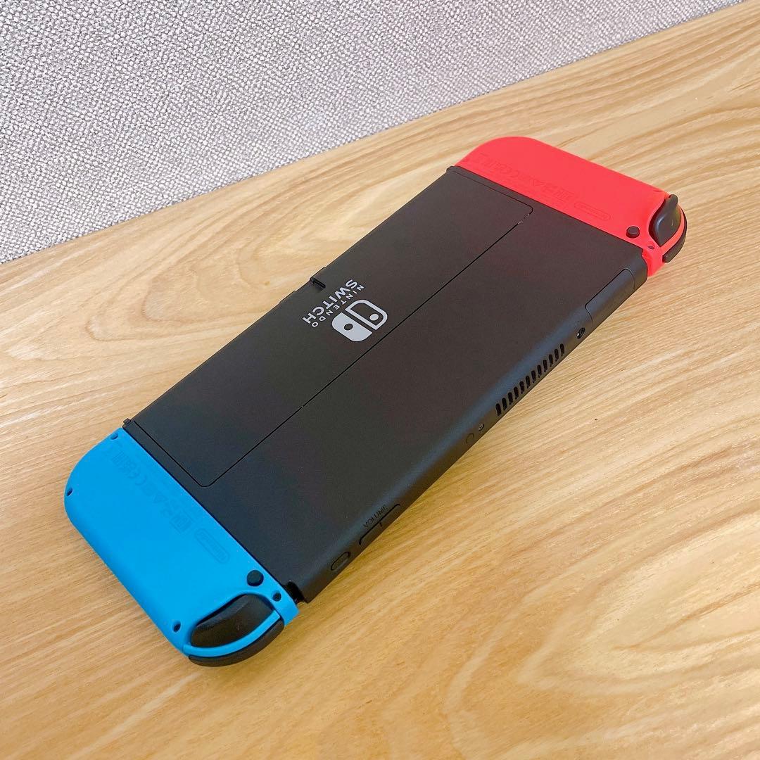 【未使用に近い】有機EL Nintendo Switch 本体 ネオン 【未使用に近い】有機EL Nintendo Switch 本体 ネオン