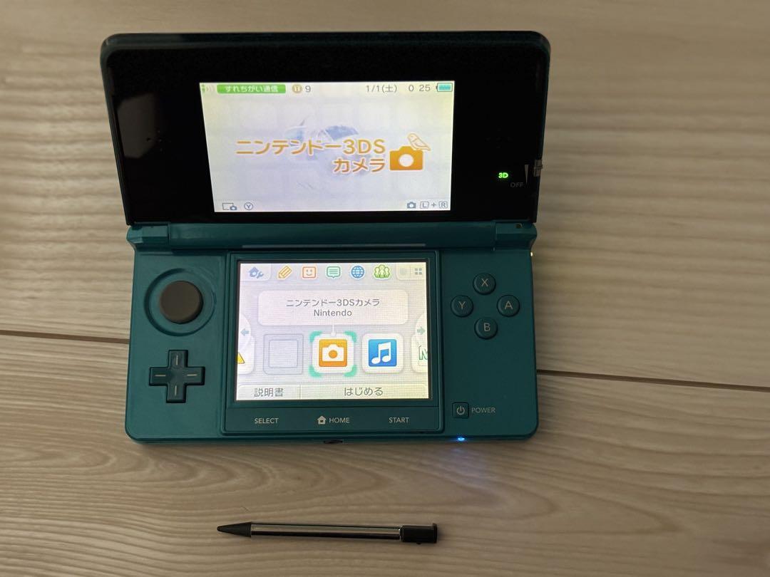 任天堂3DS 中古品◆アクアブルー◆80