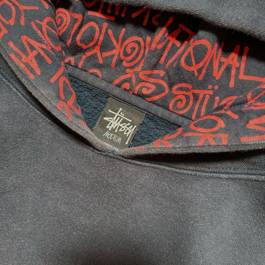 Y2K STUSSY ワールドツアー パーカー スウェット プルオーバー