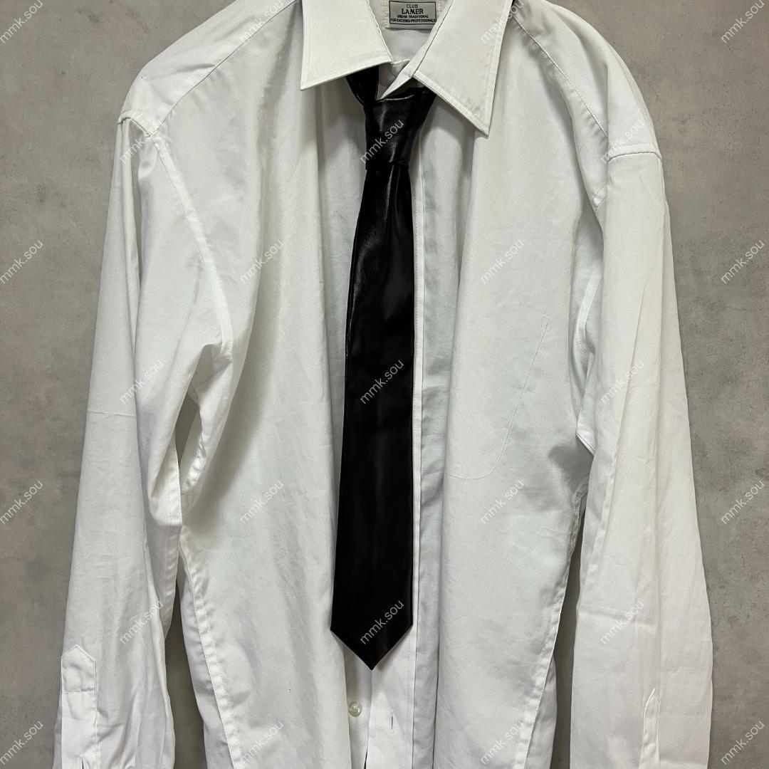 Black leather tie黒 レザーネクタイOurLegacy ZARA - メルカリ