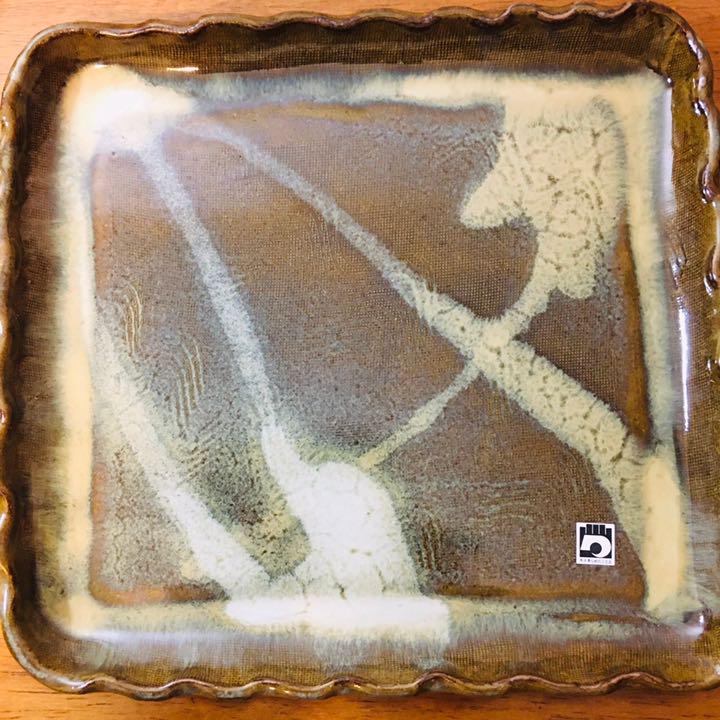 真作保証 近重治太郎 自作 小岱焼 皿 コレクター放出品 島根県