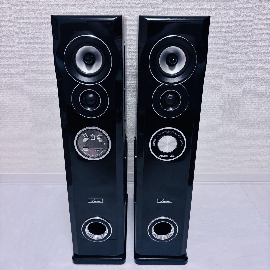 【感動品❣️】フューズ 2ch ダブルウーファータワースピーカー fuze音響機器