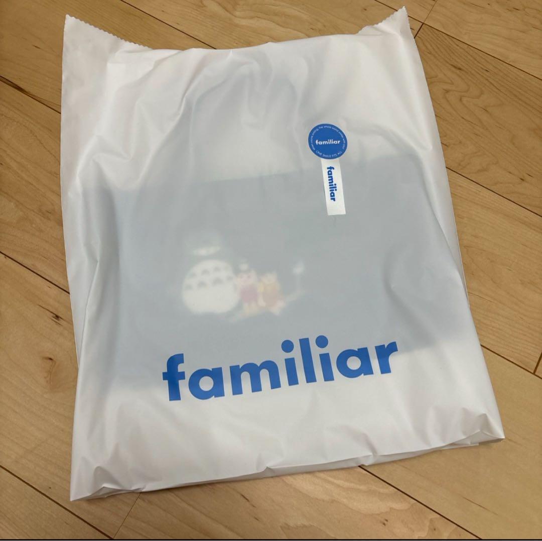 familiar トトロ 刺繍トートバッグ 小 新品 特別企画シリーズ「スタジオジブリのあの服×ファミリア」 ラスト