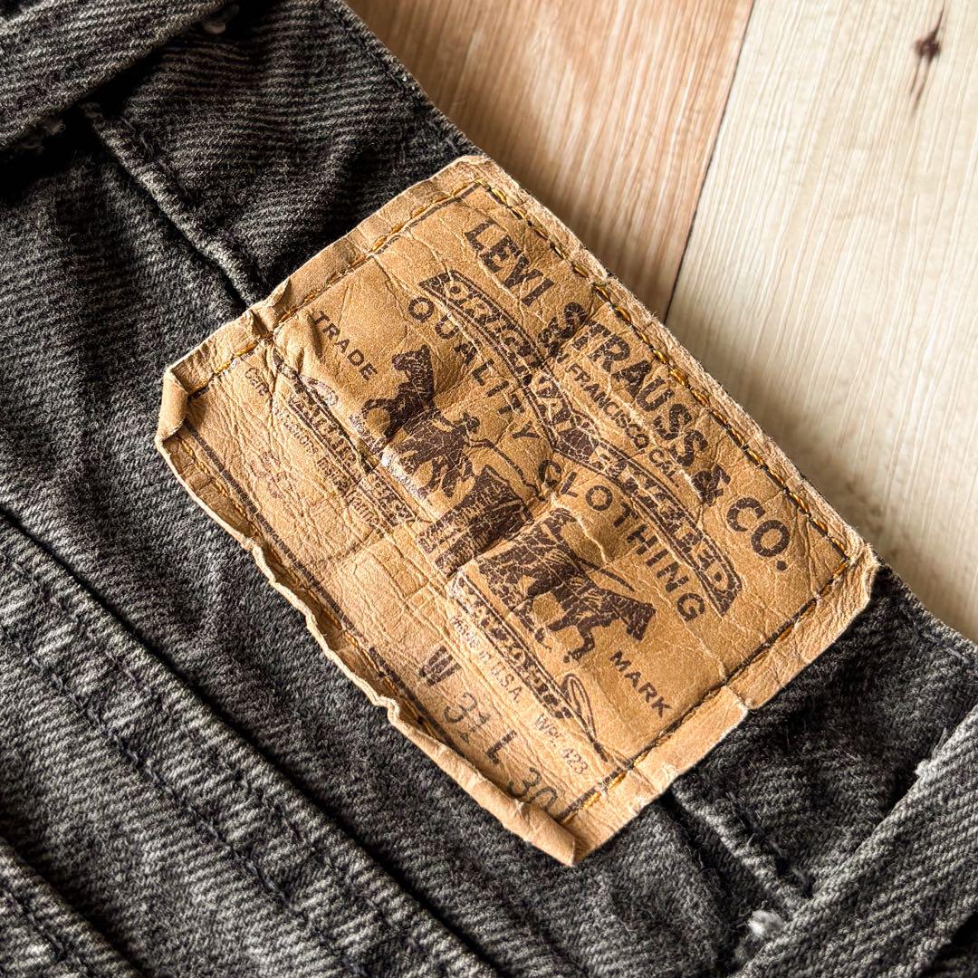 90s Levi's 505 ブラックデニムパンツ 黒タブ!! 表記W31L30