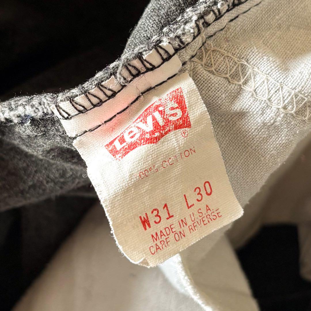 90s Levi's 505 ブラックデニムパンツ 黒タブ!! 表記W31L30
