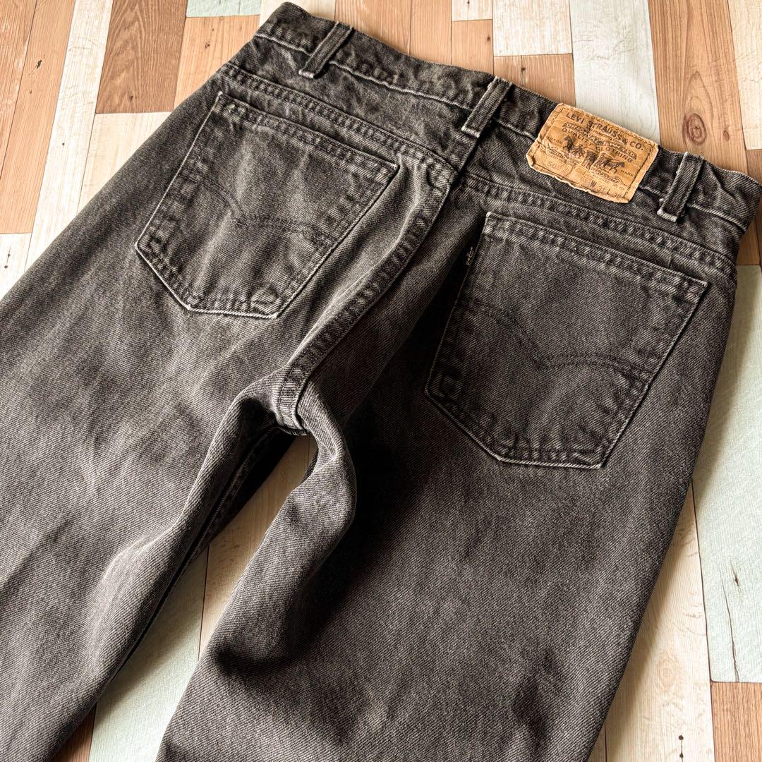 90s Levi's 505 ブラックデニムパンツ 黒タブ!! 表記W31L30