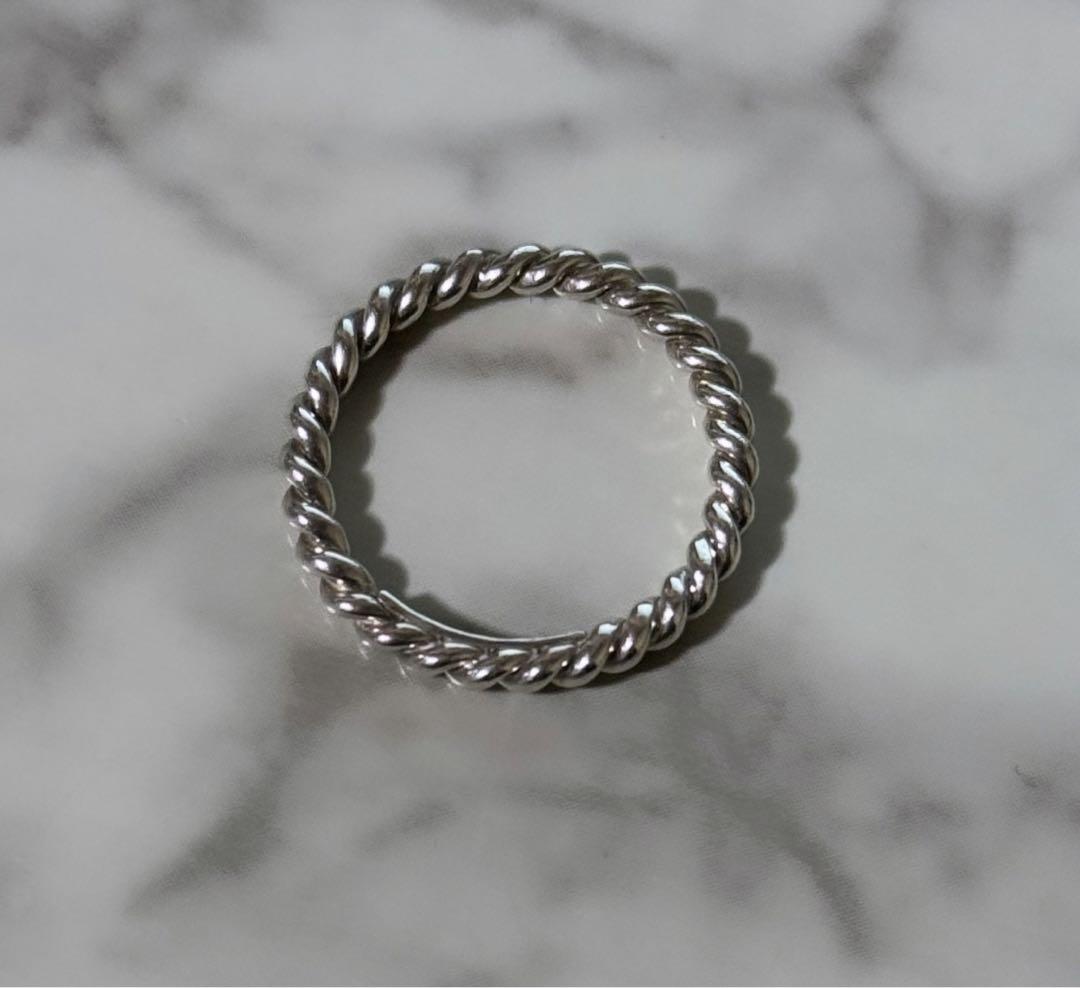 Tiffany ティファニー リング ツイストリング シルバー 925 美品