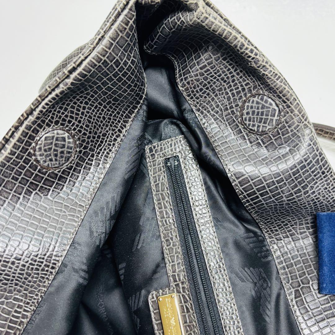 EMPORIO ARMANIエンポリオアルマーニトートバッグ　クロコ型押し