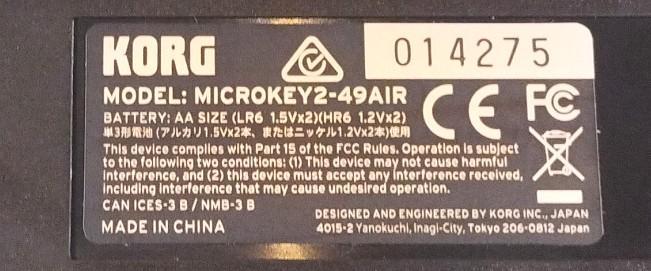 KORG MIDIキーボード microKEY2 Air DTM 49鍵盤