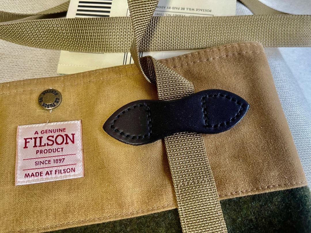 【未使用】FILSONトートバッグ オイルドキャンバス X メルトンウール
