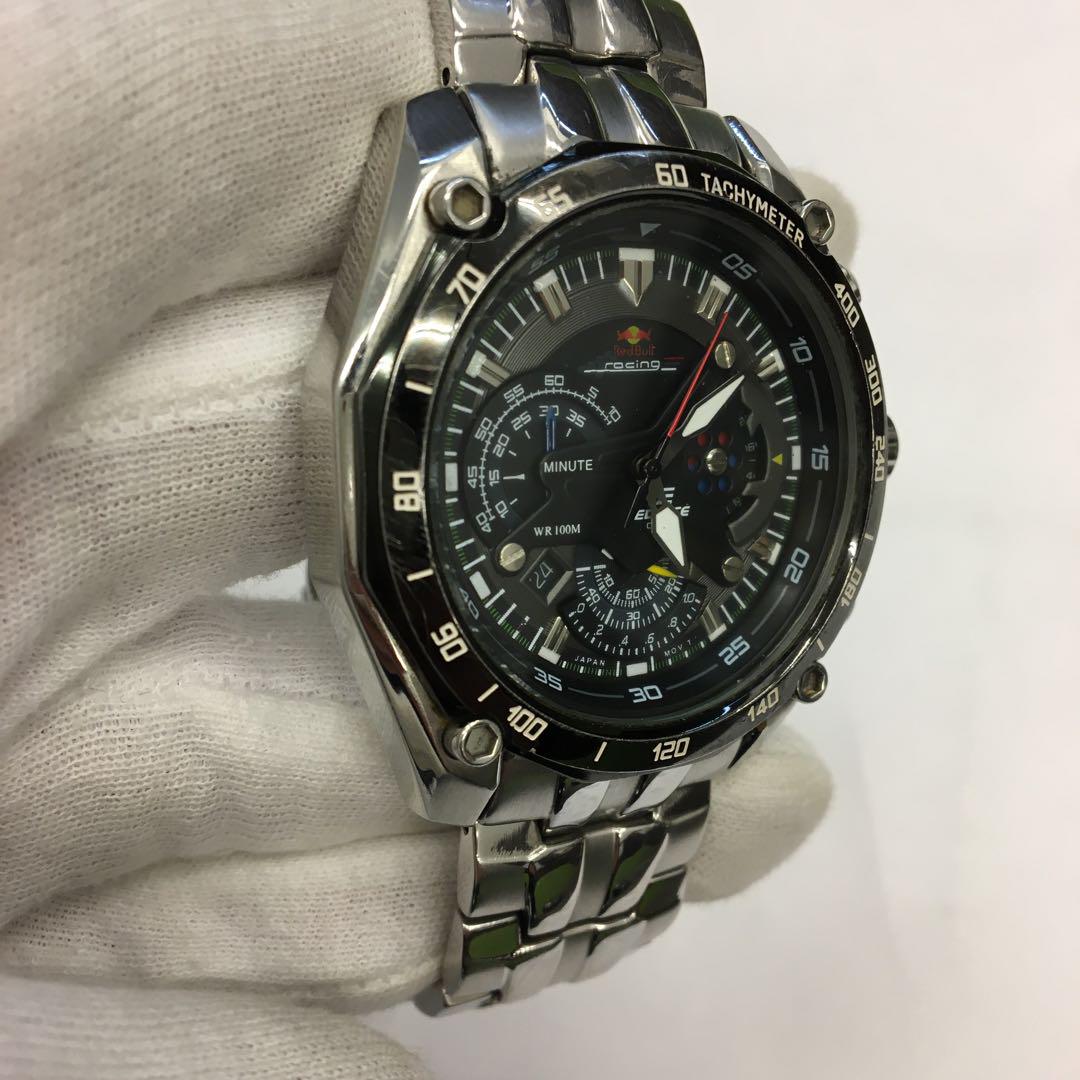 エディフィス　EF-550 【EDIFICE】　レッドブル　稼働品