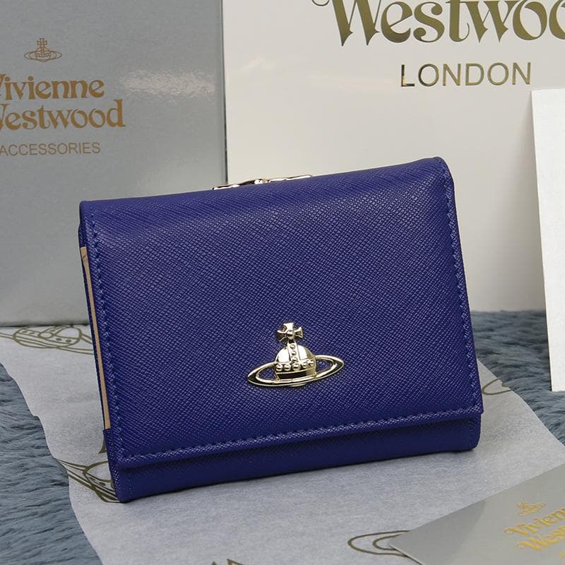 Vivienne Westwood ネイビーブルー三つ折り財布