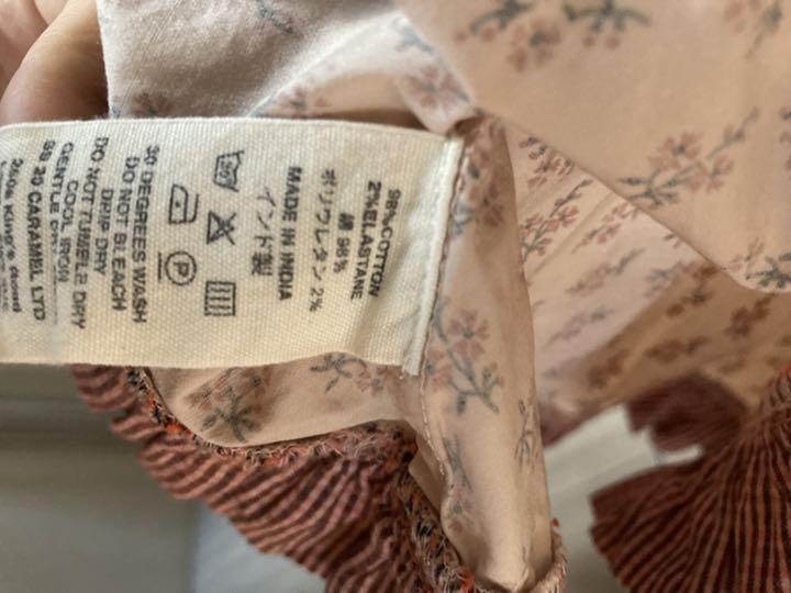 caramel ワンピース　4Y 新品】CARAMEL キャラメル ワンピース 4Y 104cm ワンピース