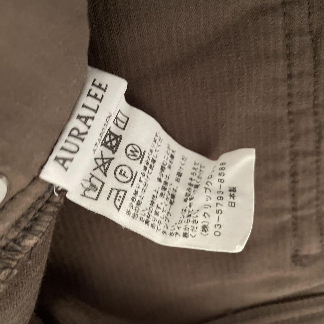 【タグ付】AURALEE WASHED CORDUROY 5P PANTS