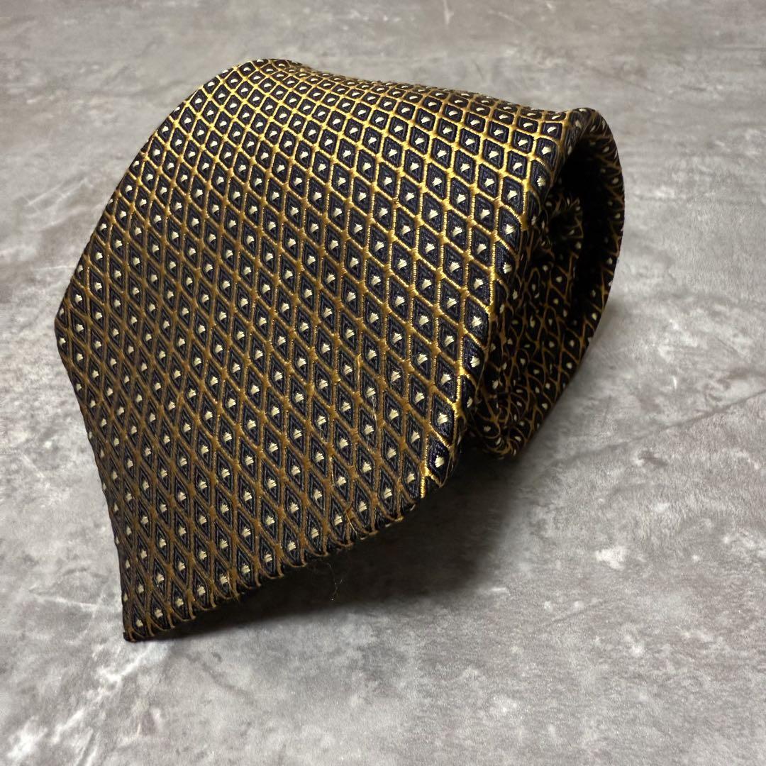 【✨極美品✨】Paul Smith ポールスミス ネクタイ ゴールド ブラック