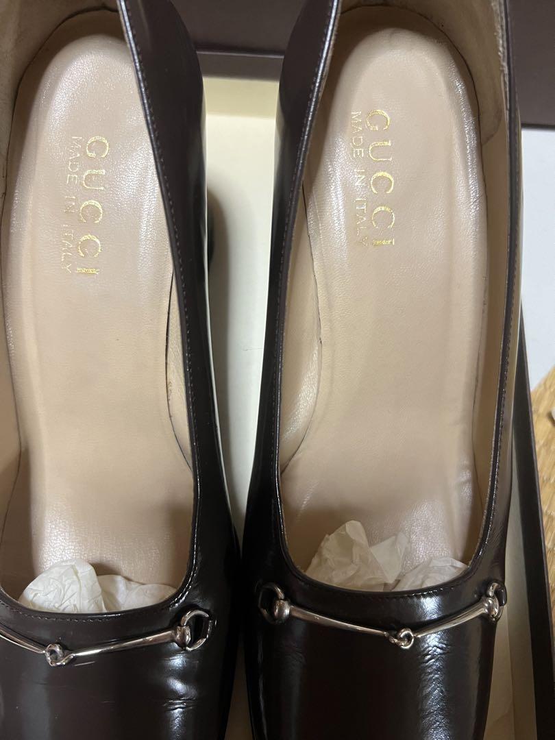 美品 GUCCI グッチ パンプス ヒール ホースビット 画像6