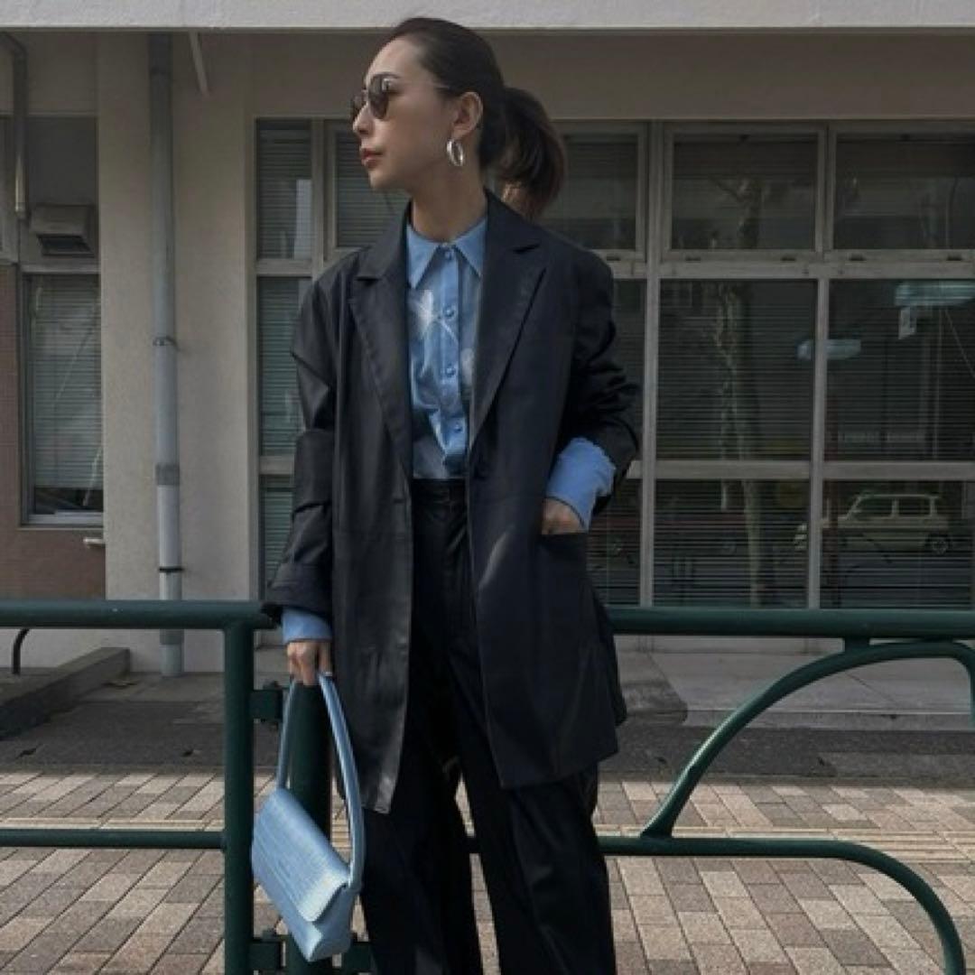 未使用★Ameri★FAKE LEATHER COLOR JACKET★完売★ 未使用★Ameri★FAKE LEATHER COLOR JACKET★完売★