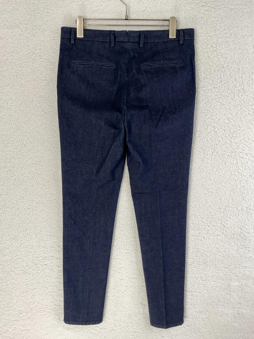 【未使用品】giab's ARCHIVIO 1タックデニムスラックスパンツ