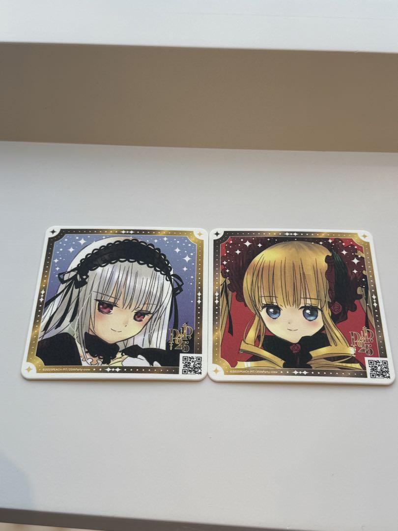 PEACH-PIT 25周年特別展 コースター ローゼンメイデン 真紅 水銀燈 PEACH-PIT 25周年特別展 コースター ローゼンメイデン 真紅