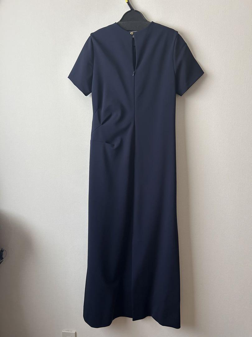 【撥水・洗濯可】deres 9th drapingdress NAVY サイズ1