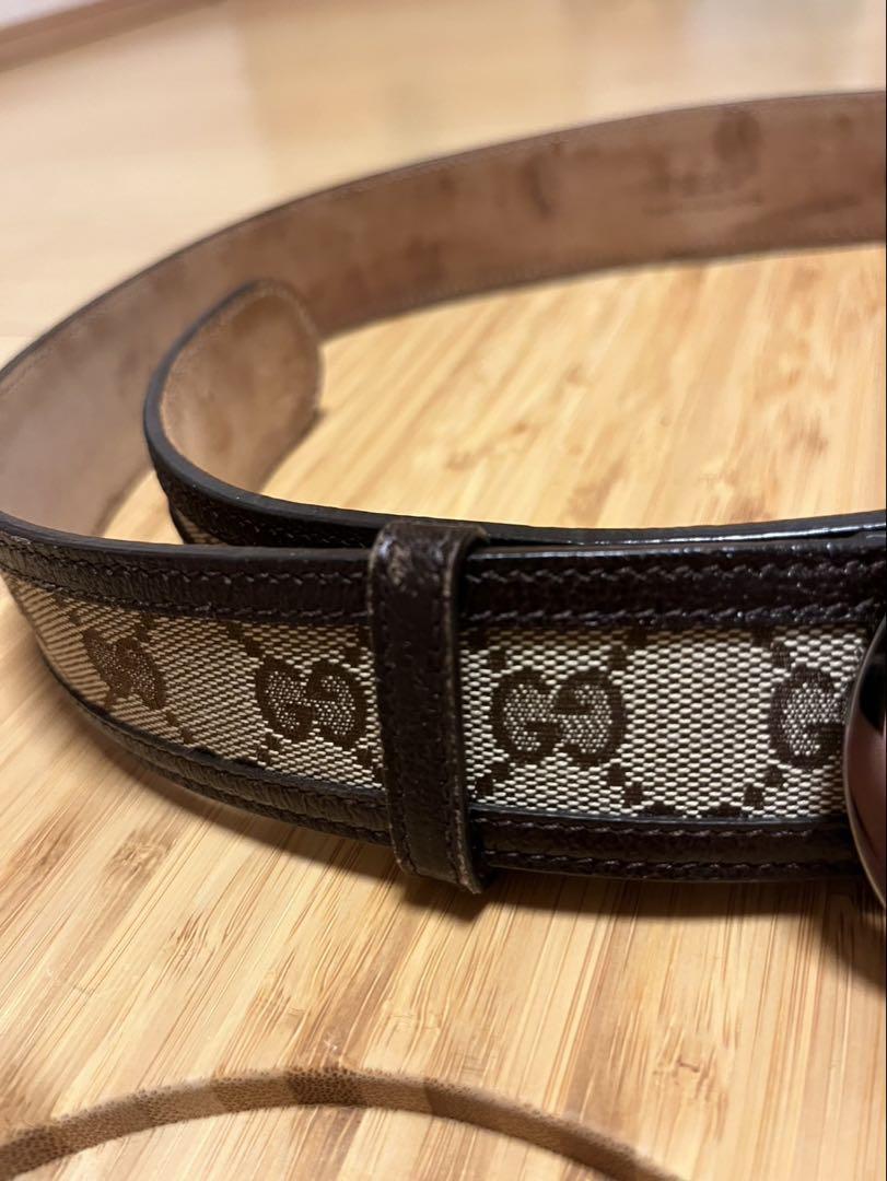Gucci GGパターン レザーベルト 105cm