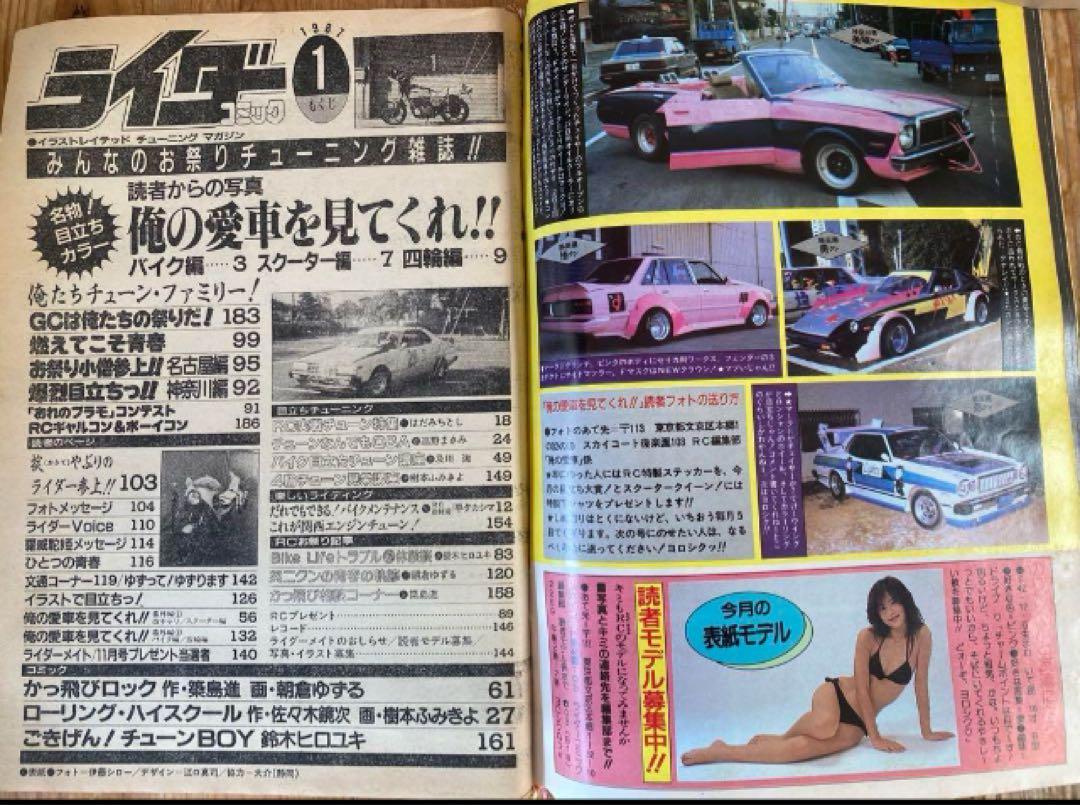 最後の1冊‼️1987ライダーコミックチューニング 暴走族 旧車會