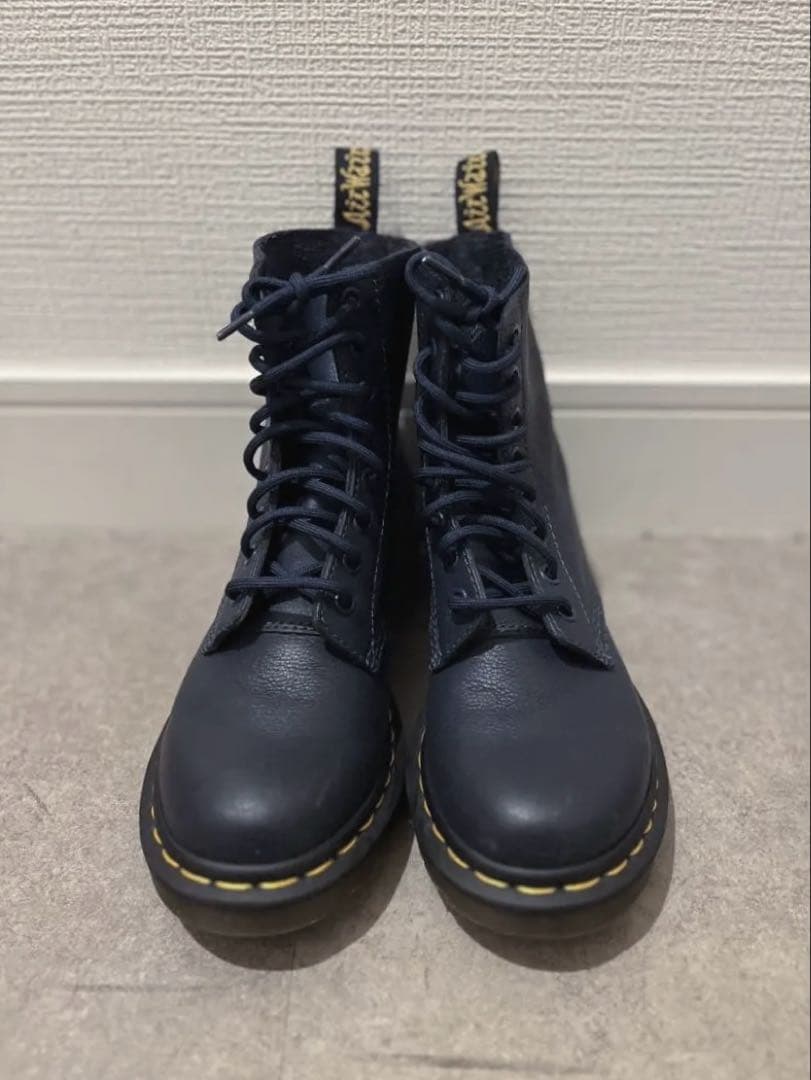 【美品！】Dr. Martens ネイビー シボレザーブーツ