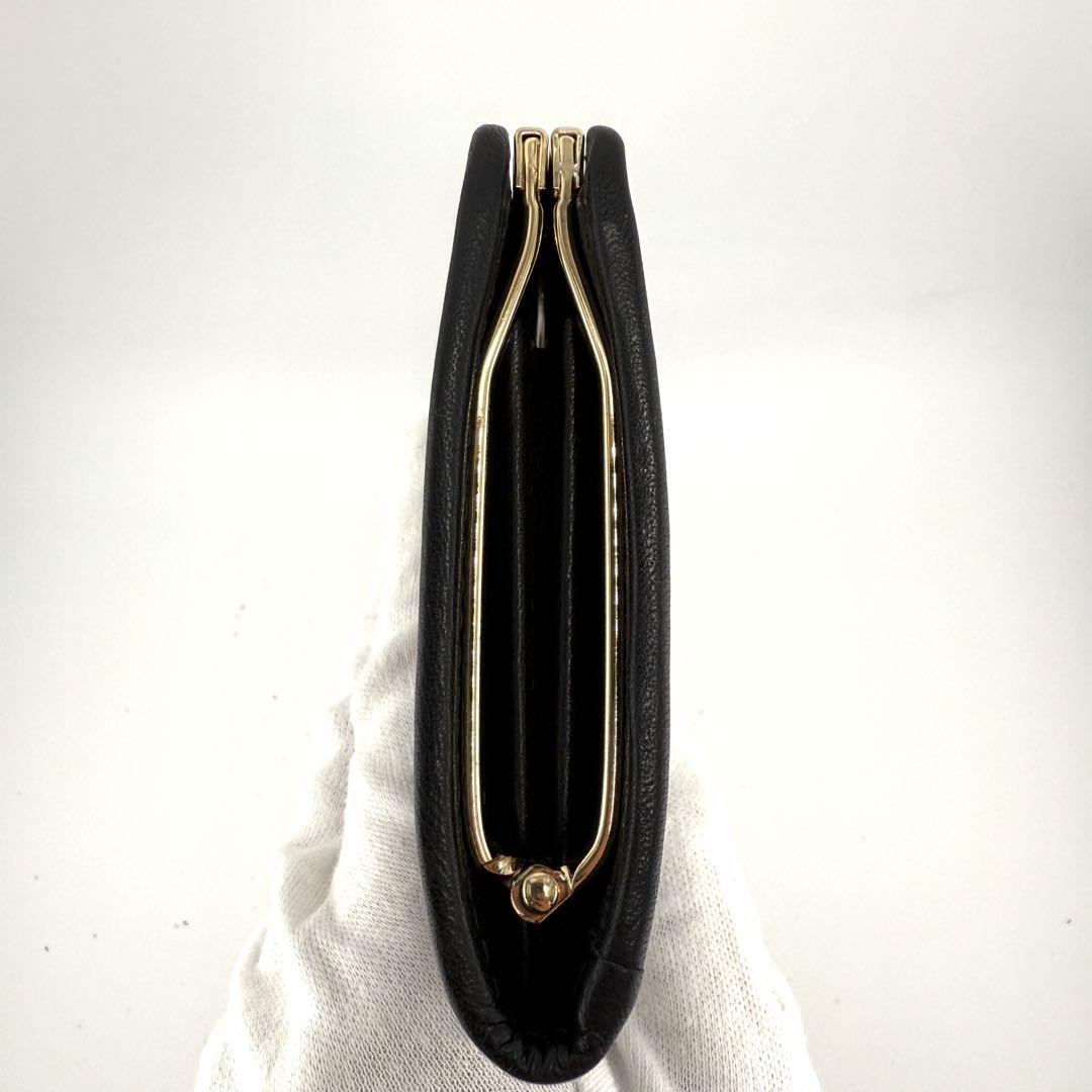 Valentino ブラックレザー コインケース 小銭入れ がま口 - メルカリ