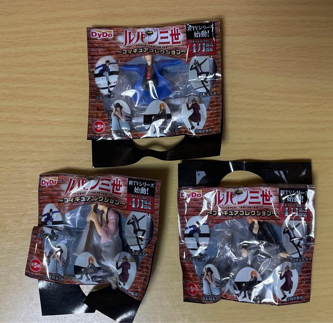 ダイドー　ルパン三世フィギュア3点セットコレクション