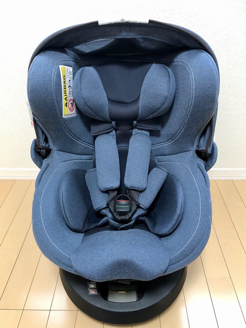 【美品】エールベベ クルット4 Oui BF893 デニムブルー