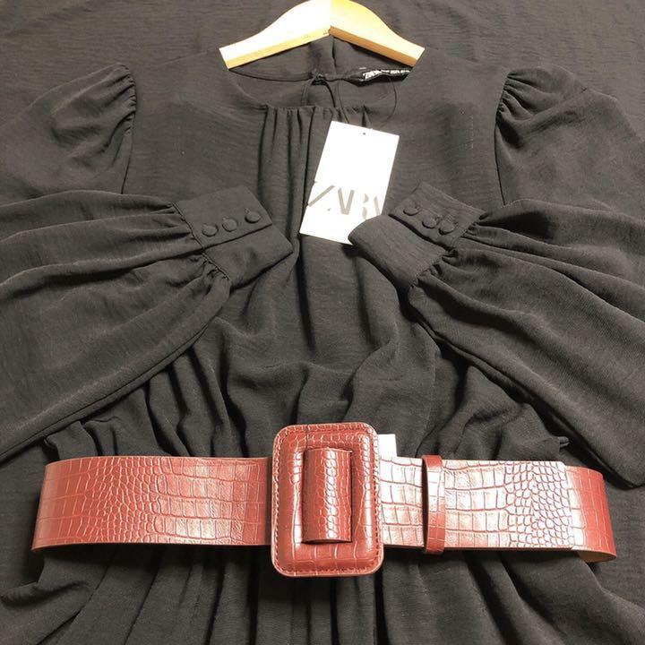 大人女性の 新品][ZARA]オールインワン コンビネゾン 黒 XS ザラ サロペット・オーバーオール・オールインワン