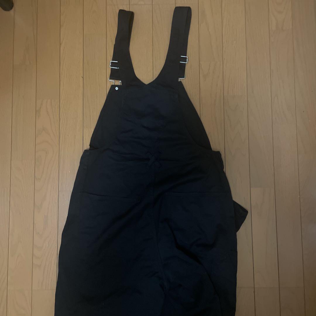 Dickies ブラックオーバーオール　Lサイズ
