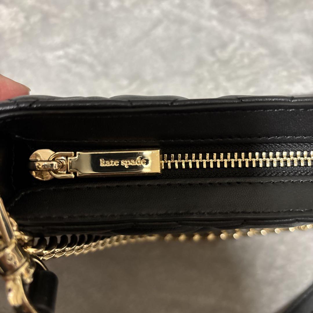 kate spade キルティング ブラックバッグ　2way