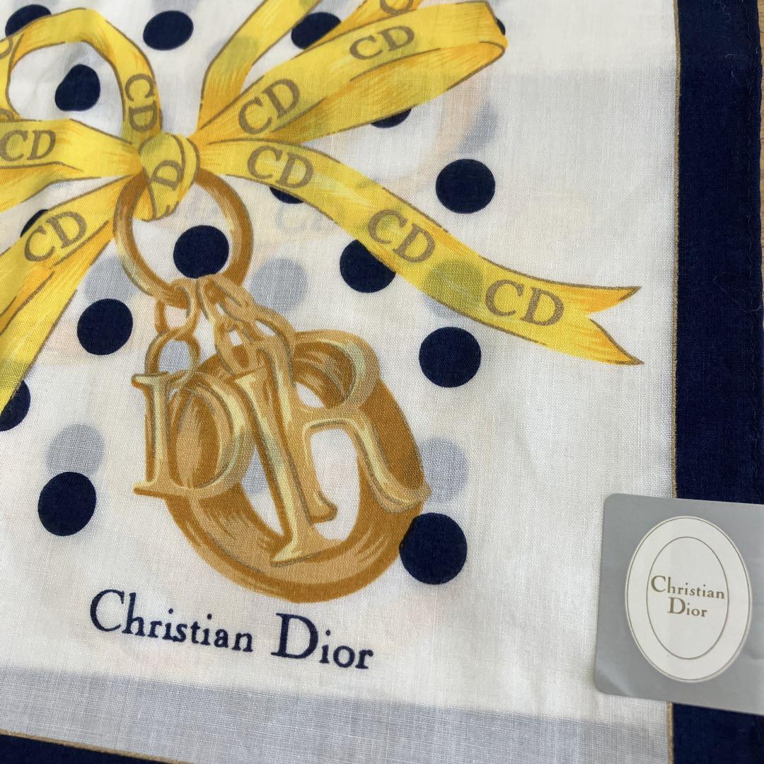 未使用☆Christian Dior クリスチャンディオール ハンカチ